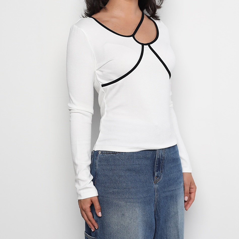 line white top