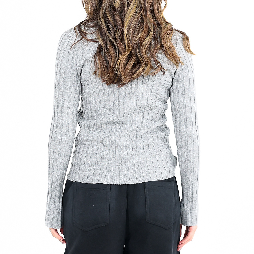 Zipper Grey Top
