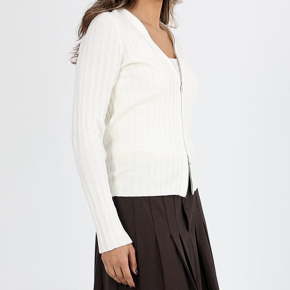 Zipper White Top