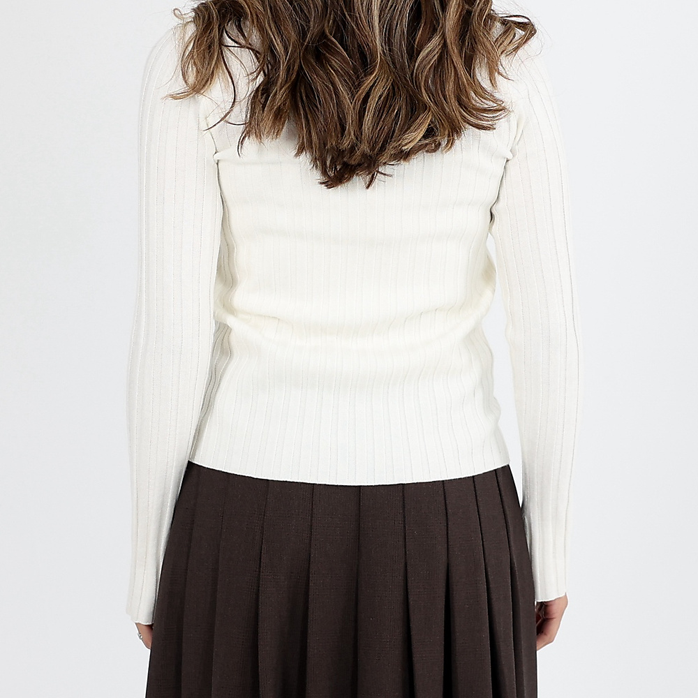 Zipper White Top