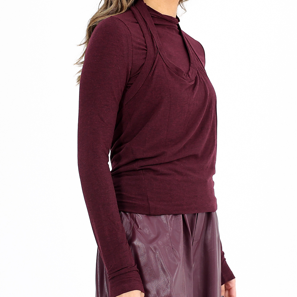 Double Top Burgandy