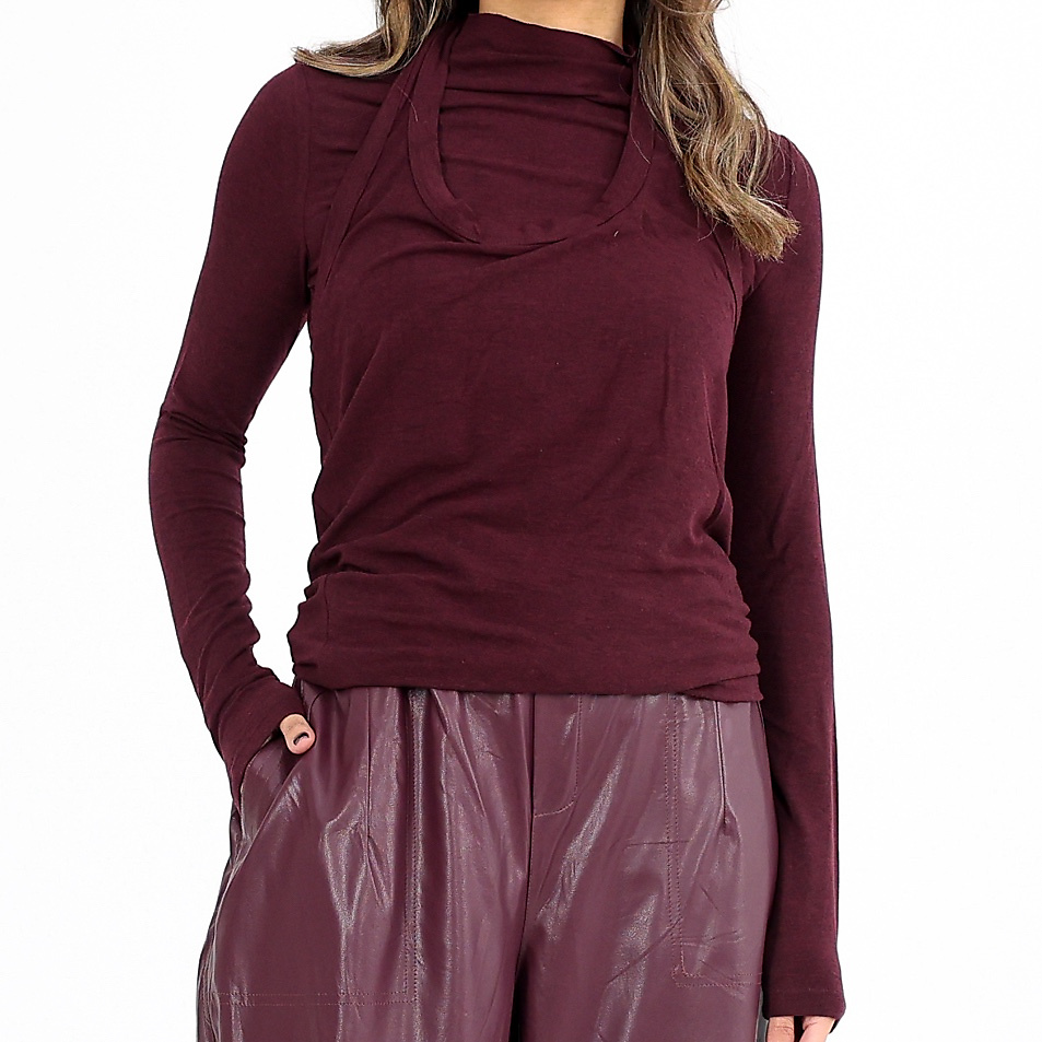 Double Top Burgandy