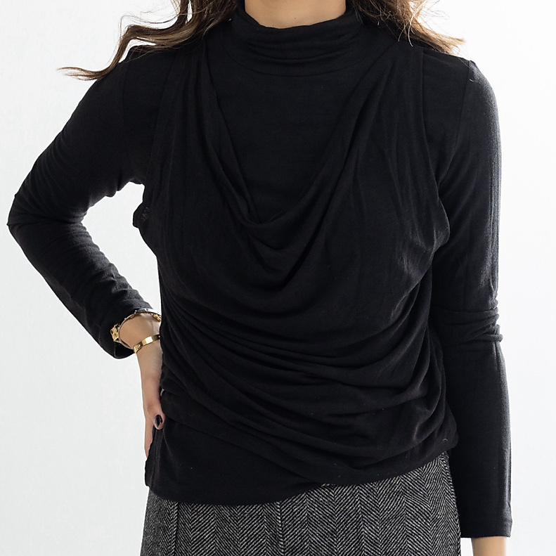 Double Top Black cotton