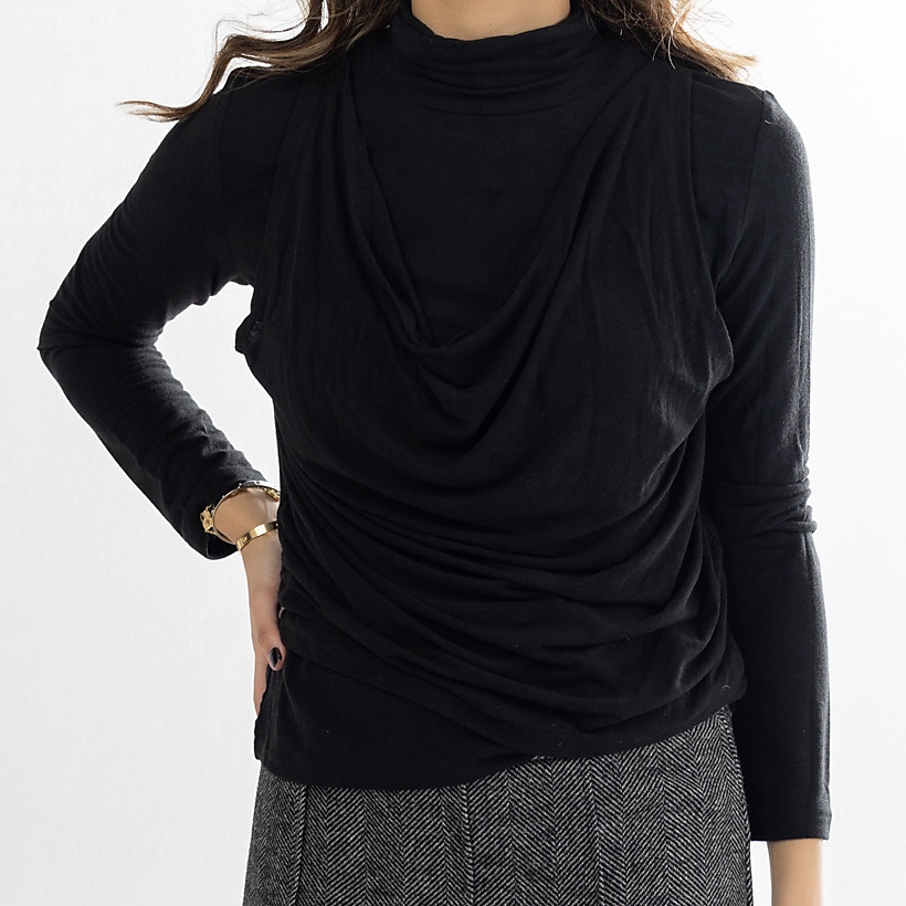 Double Top Black cotton