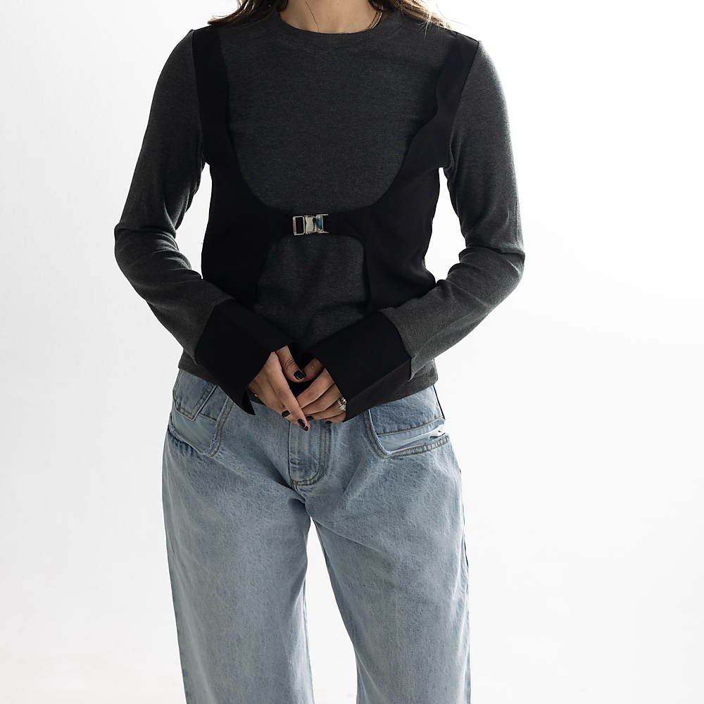 Cotton Grey Top