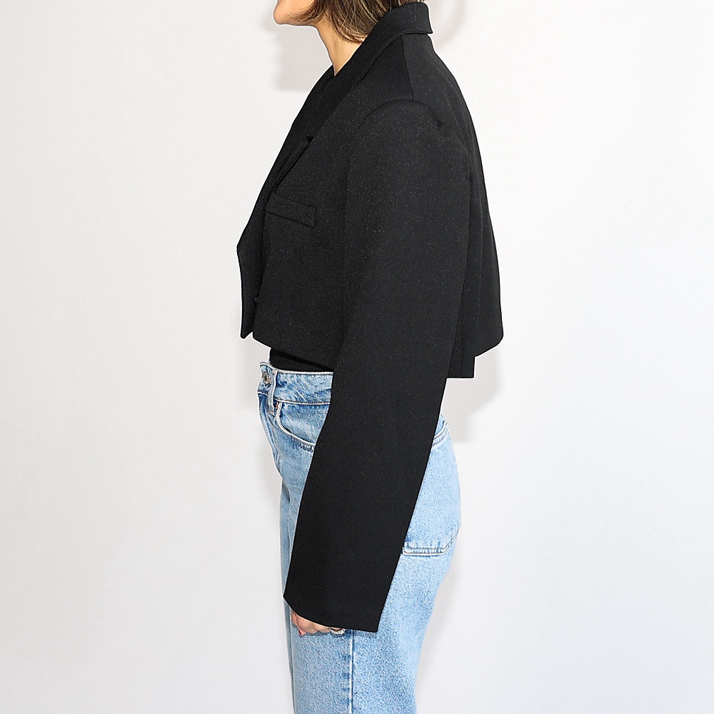 Cropped Jacket Black