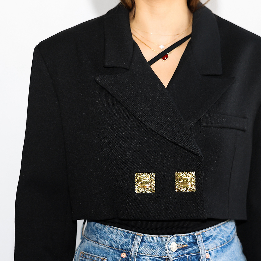 Cropped Jacket Black