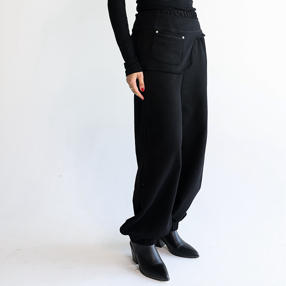 Black cotton pants