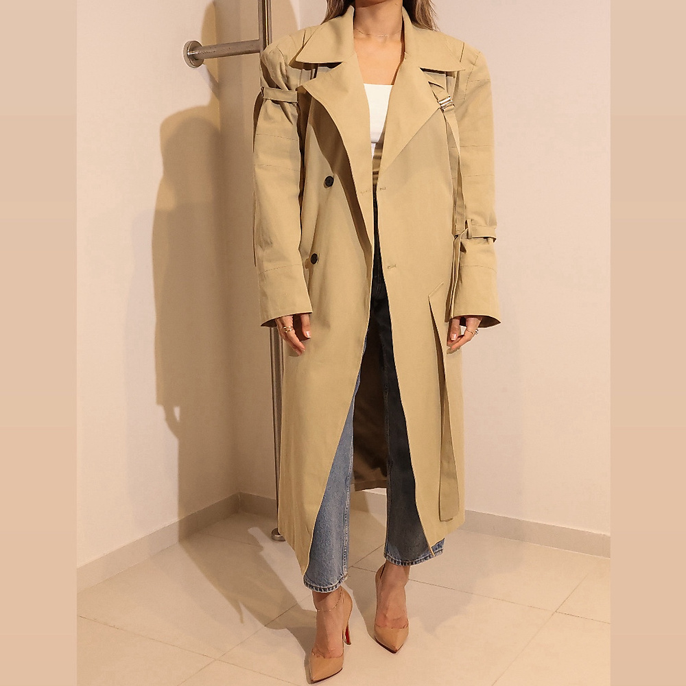 Beige Trench Jacket