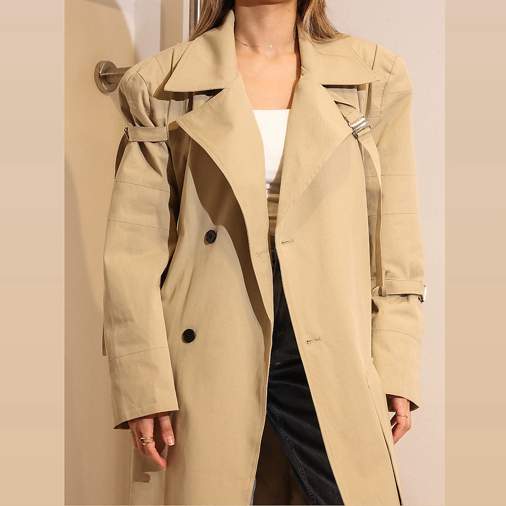 Beige Trench Jacket