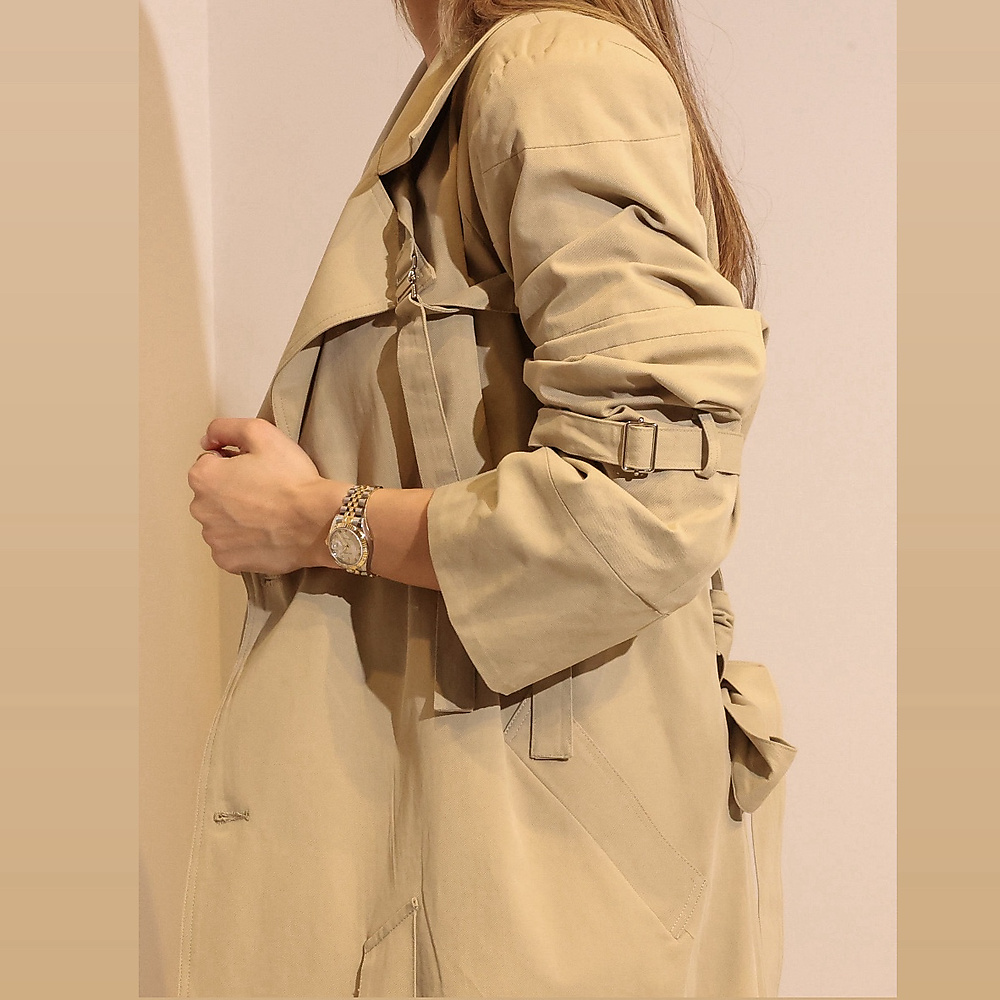 Beige Trench Jacket