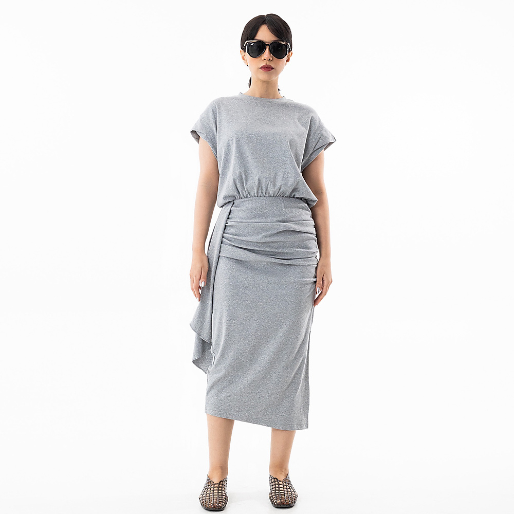 Cotton Dress Grey