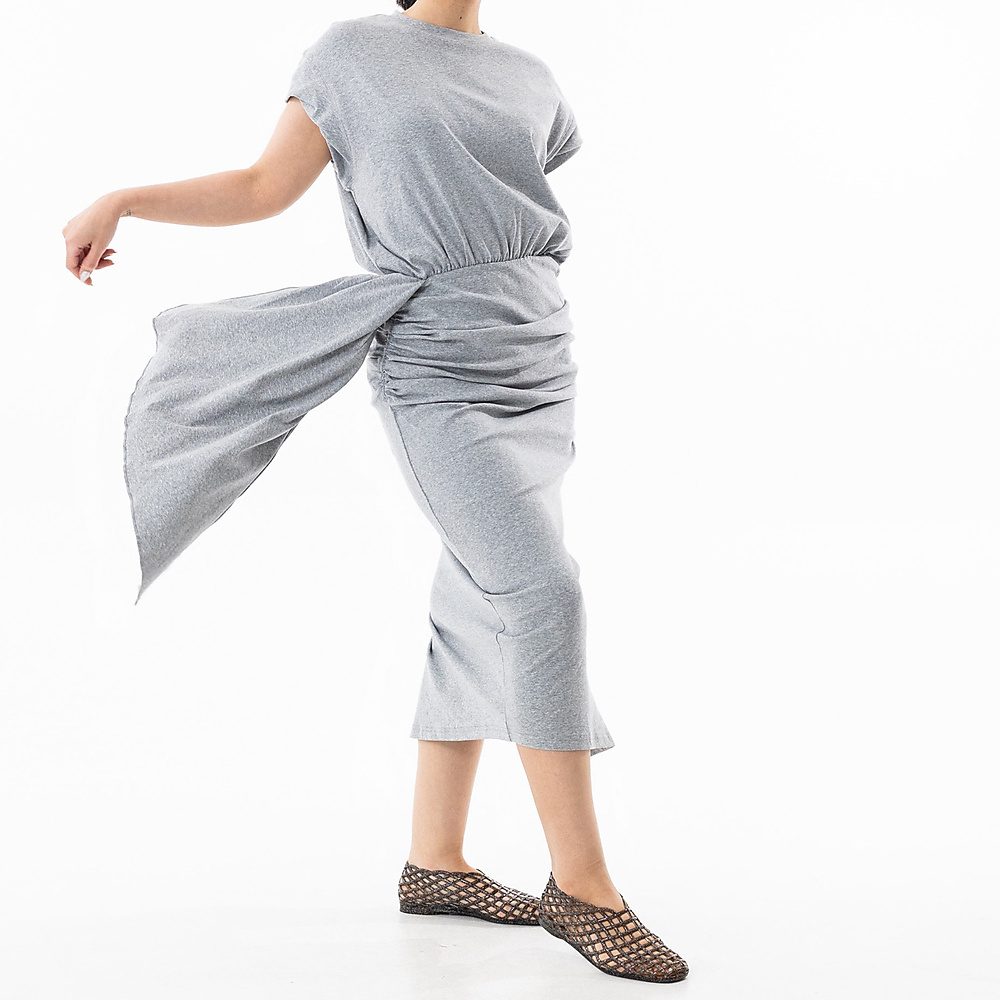 Cotton Dress Grey
