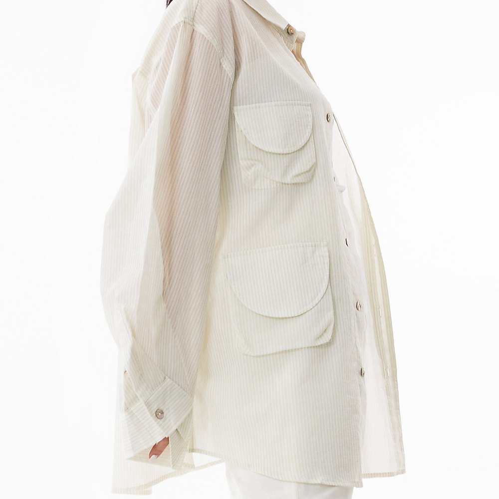 Pockets Top Off white
