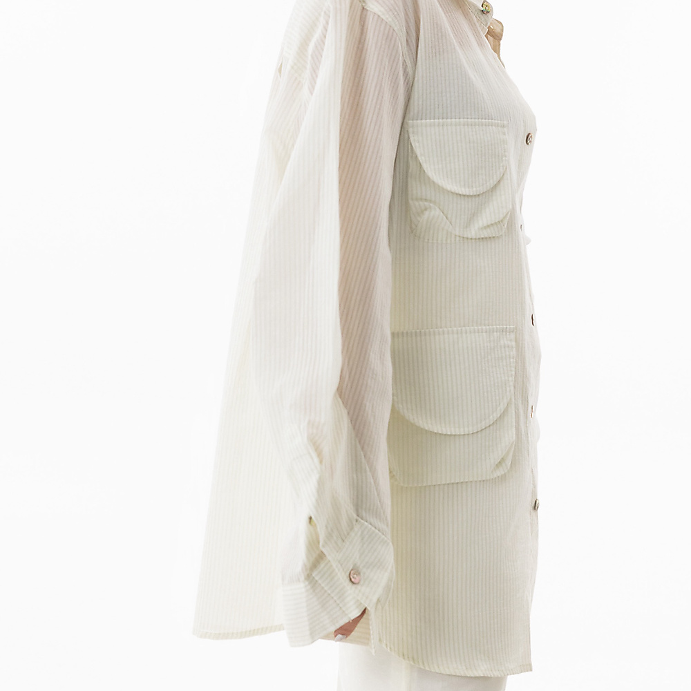 Pockets Top Off white
