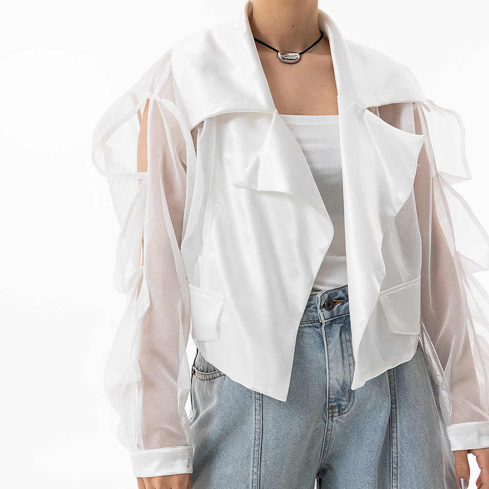 Mesh White Top