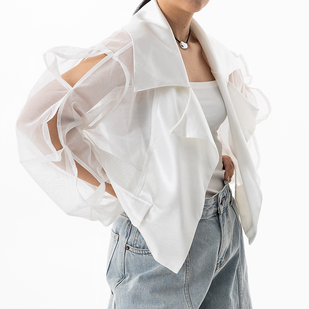 Mesh White Top