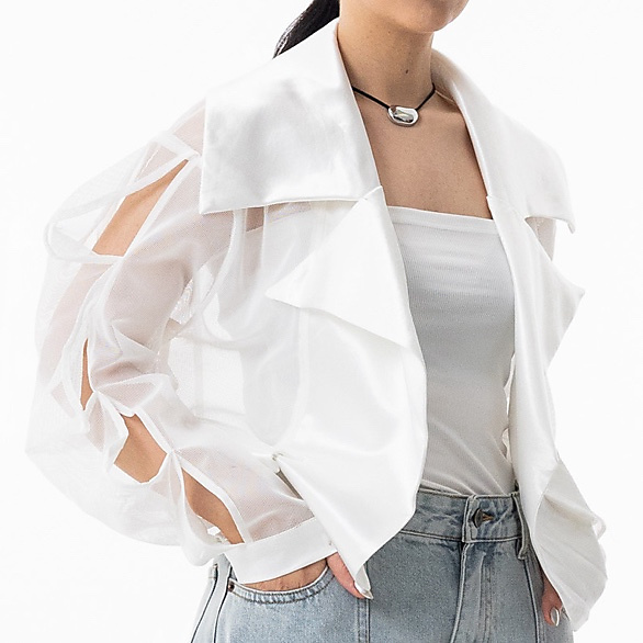 Mesh White Top