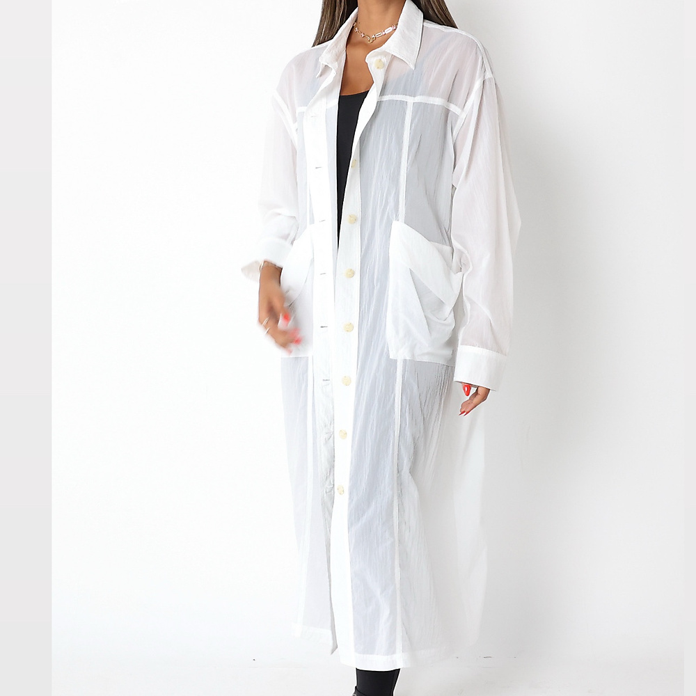 Voile cotton White
