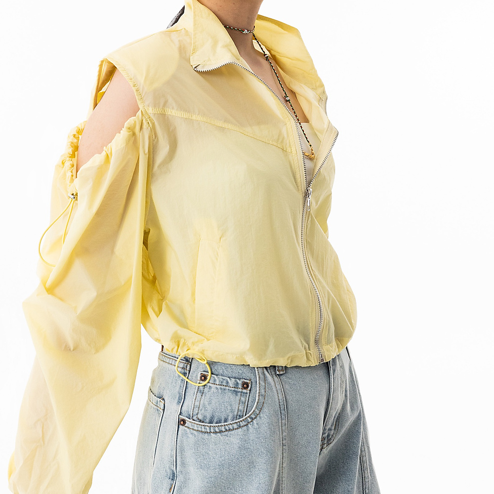 Open Neck shirt yellow