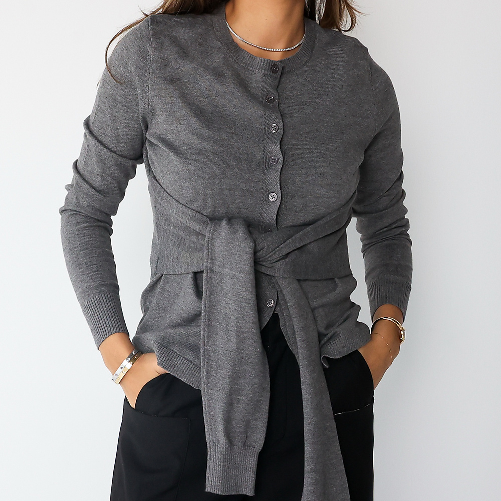 Knotted Cardigan Grey