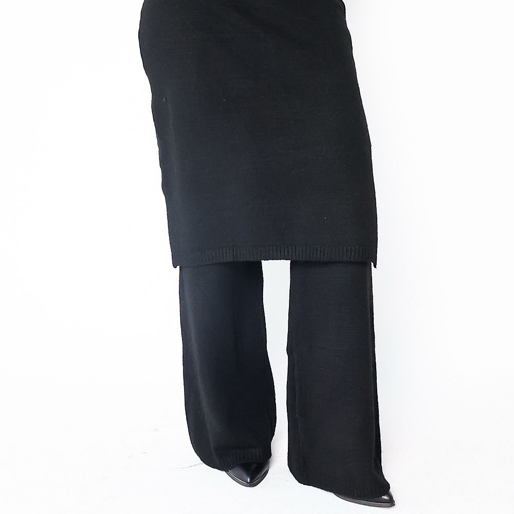 Wool Skirt pants black