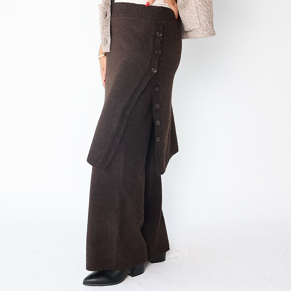 Wool Skirt pants brown