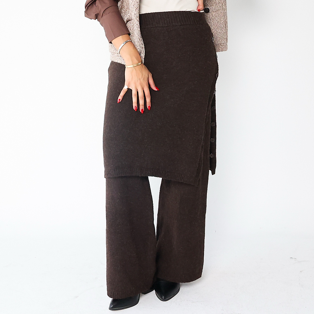 Wool Skirt pants brown