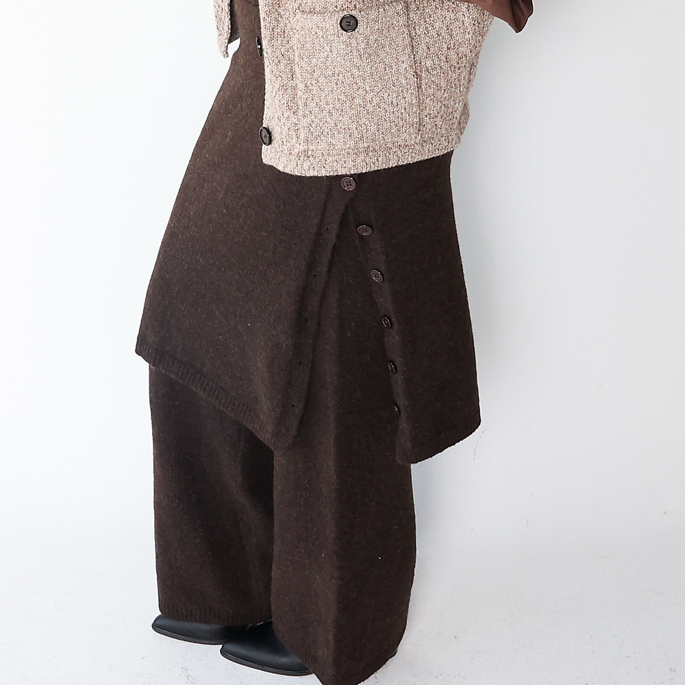 Wool Skirt pants brown