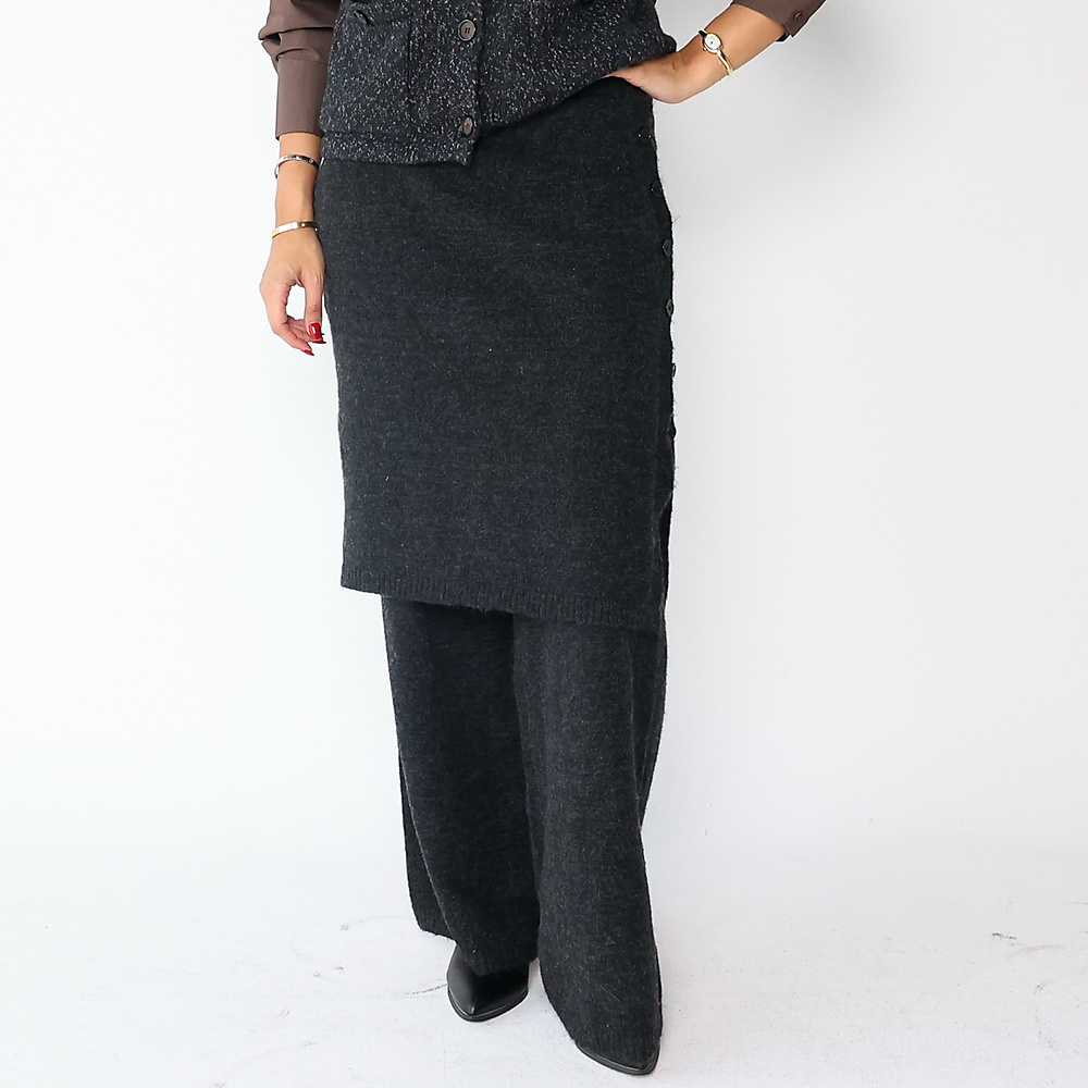 Wool Skirt pants grey