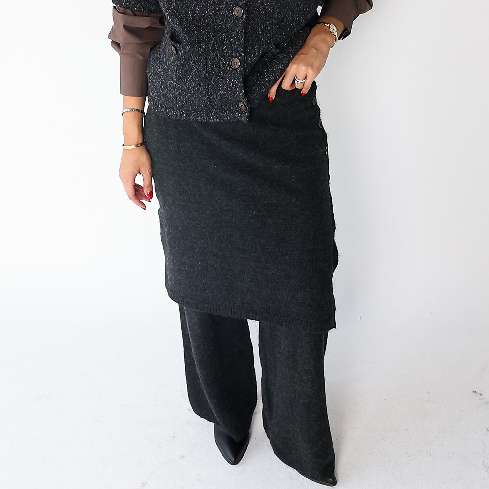 Wool Skirt pants grey