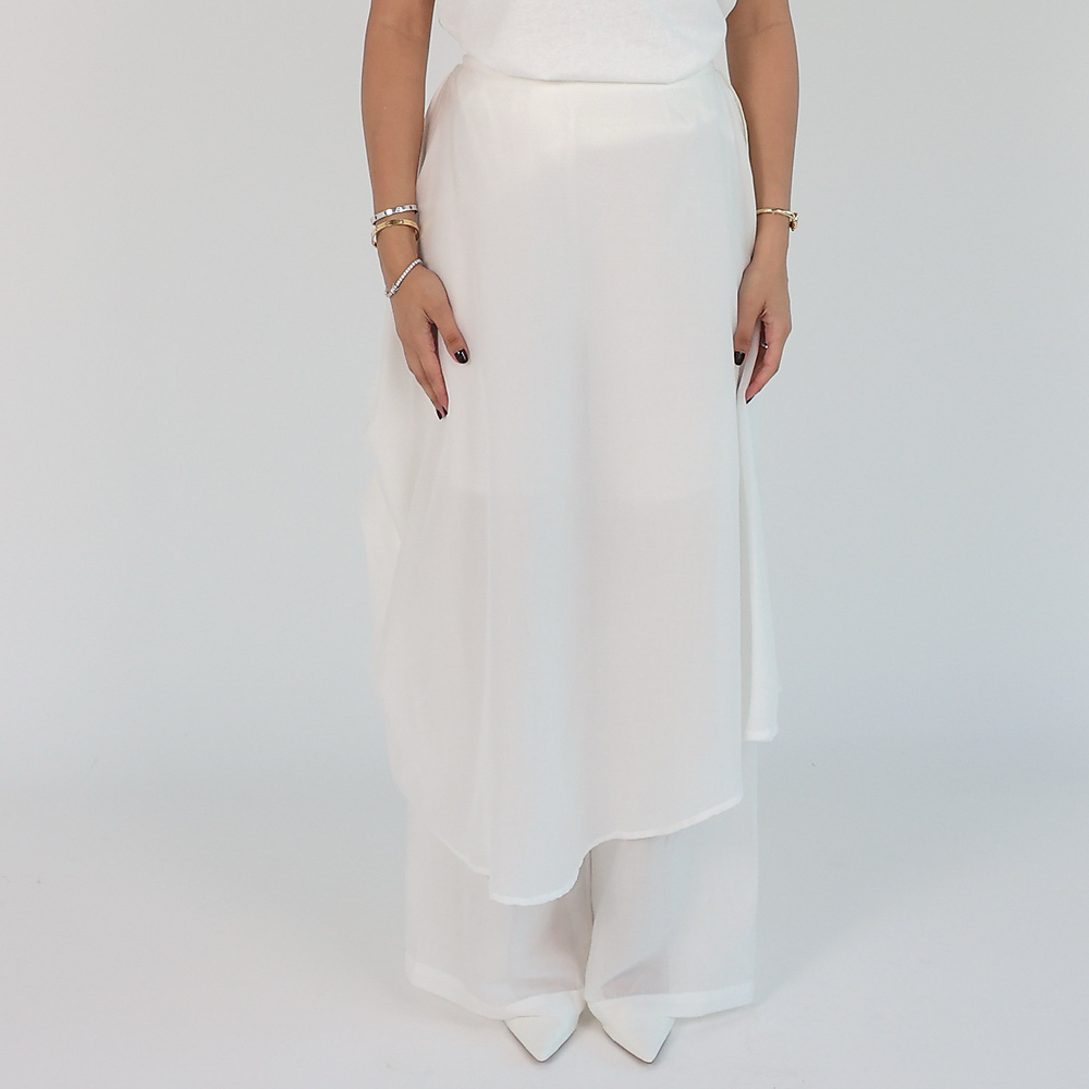Silk Pants white