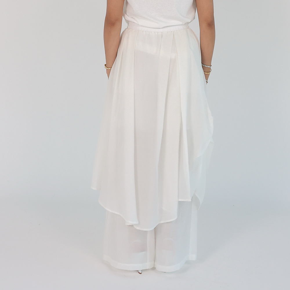 Silk Pants white
