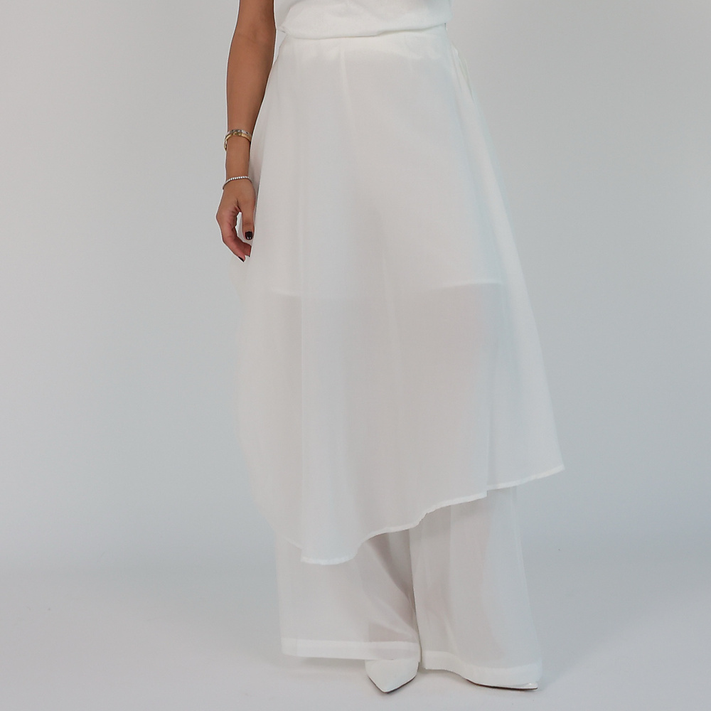 Silk Pants white