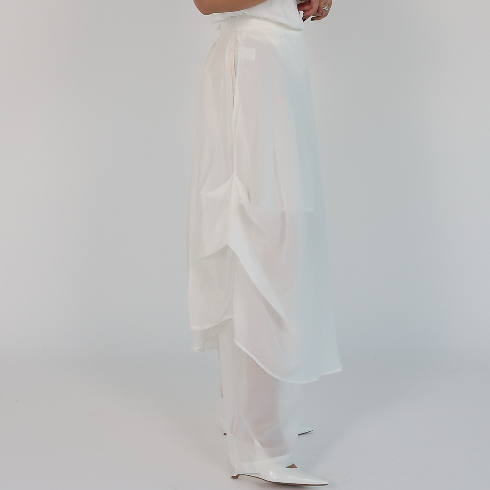 Silk Pants white