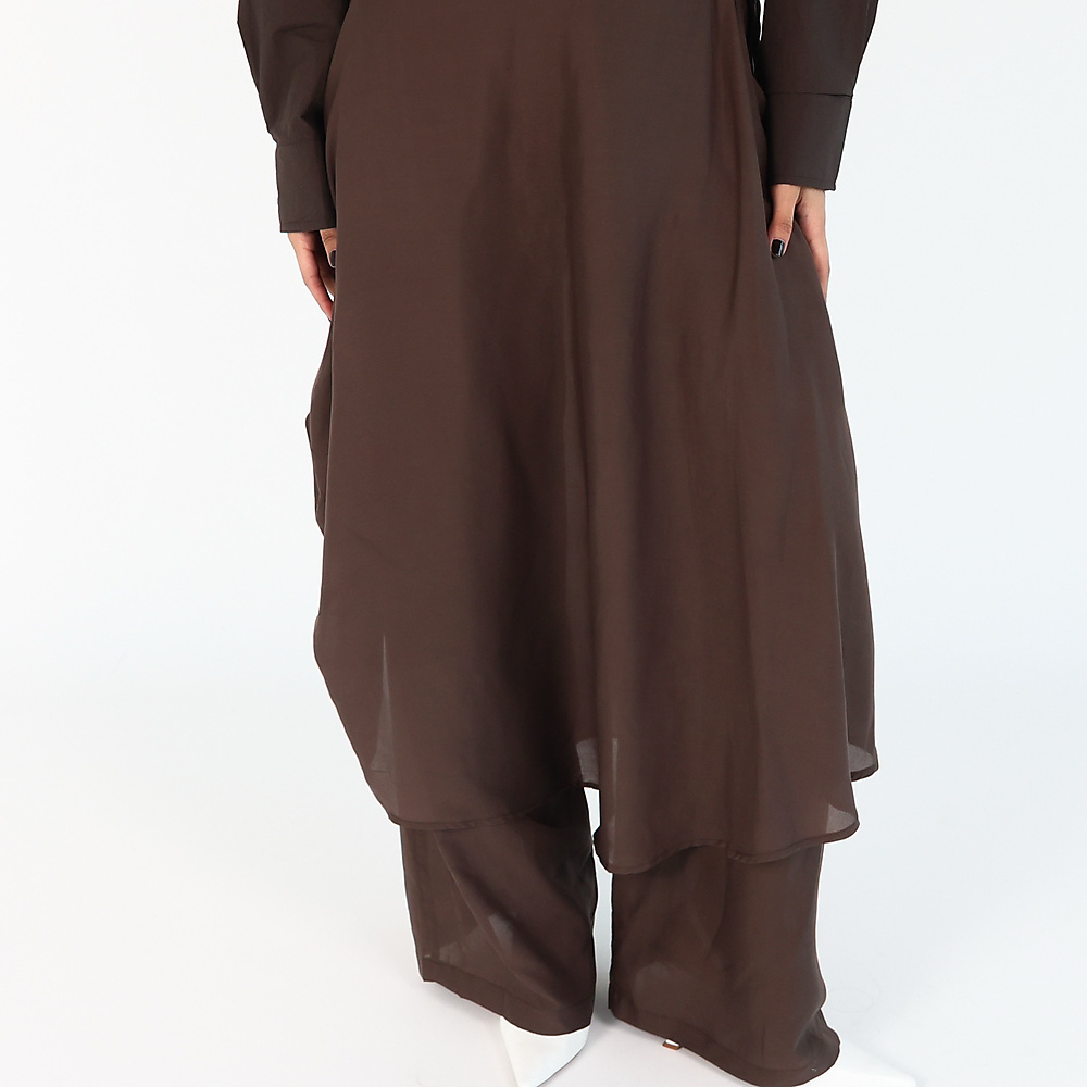 Silk Pants Brown