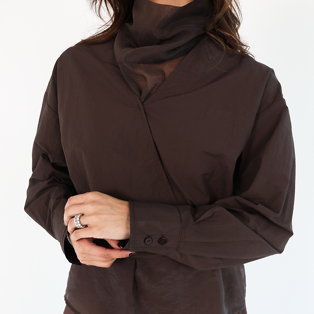 Sheer Double Top Brown