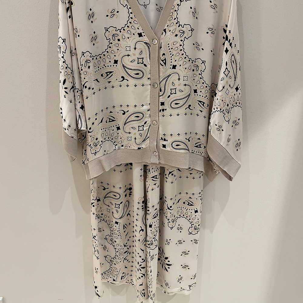 Silk Set Off white ( Free Size )