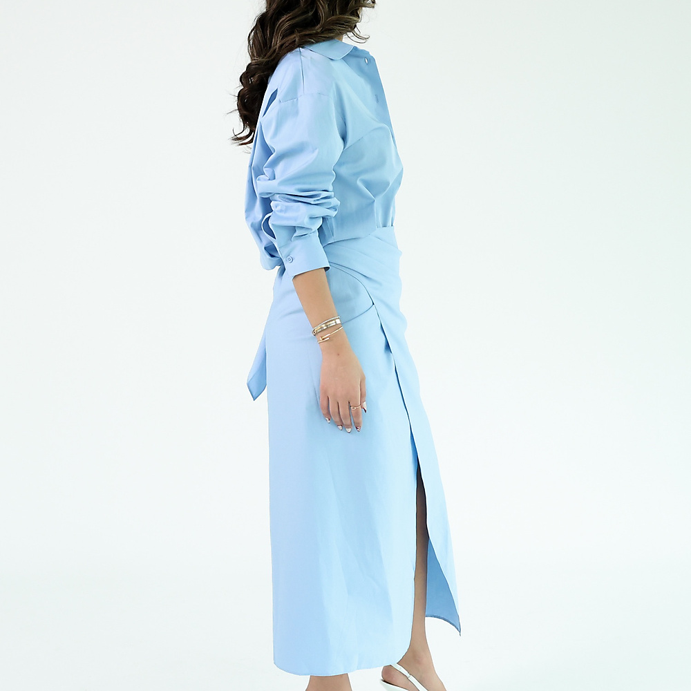 Cotton wrap Light blue