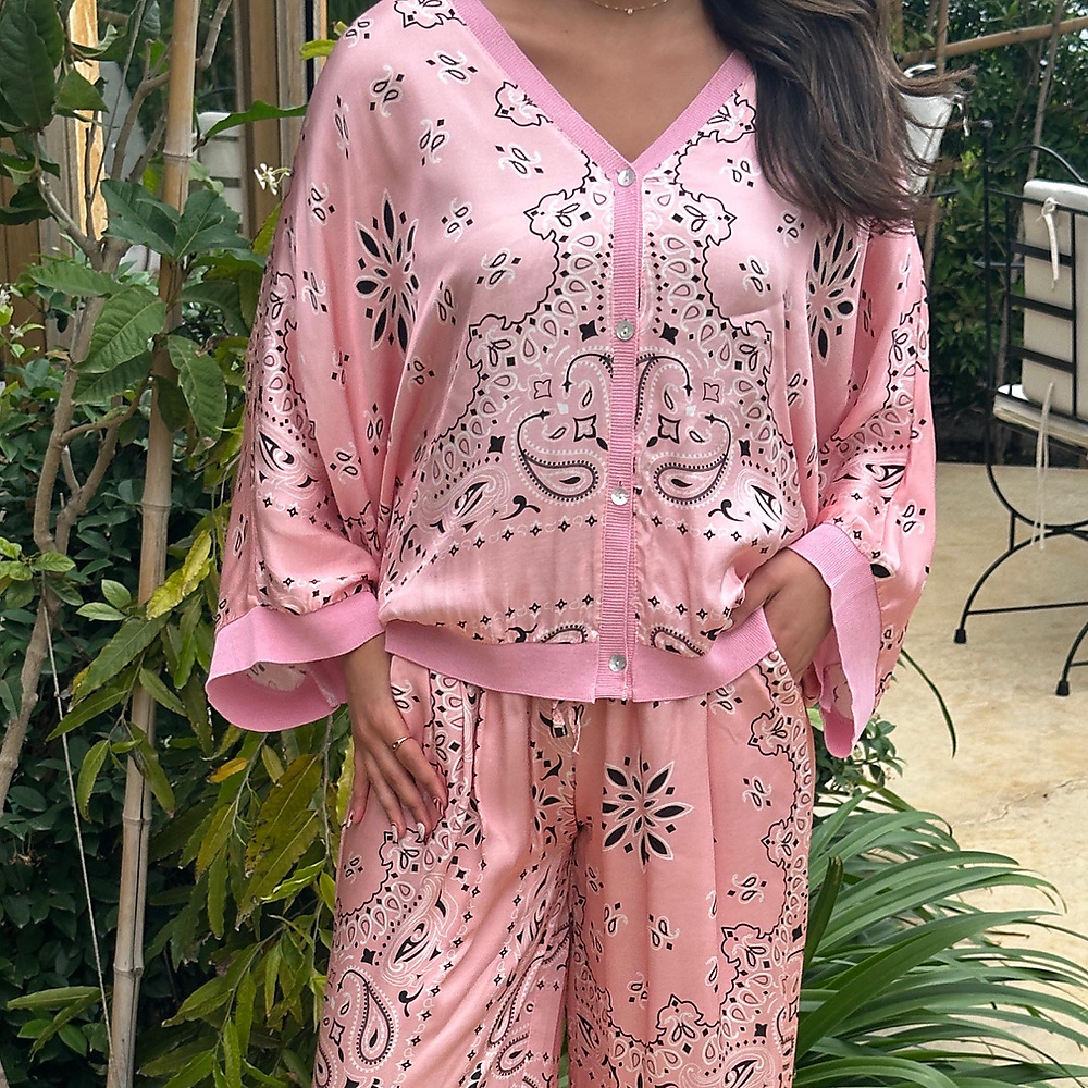Silk Set Pink ( Free Size )