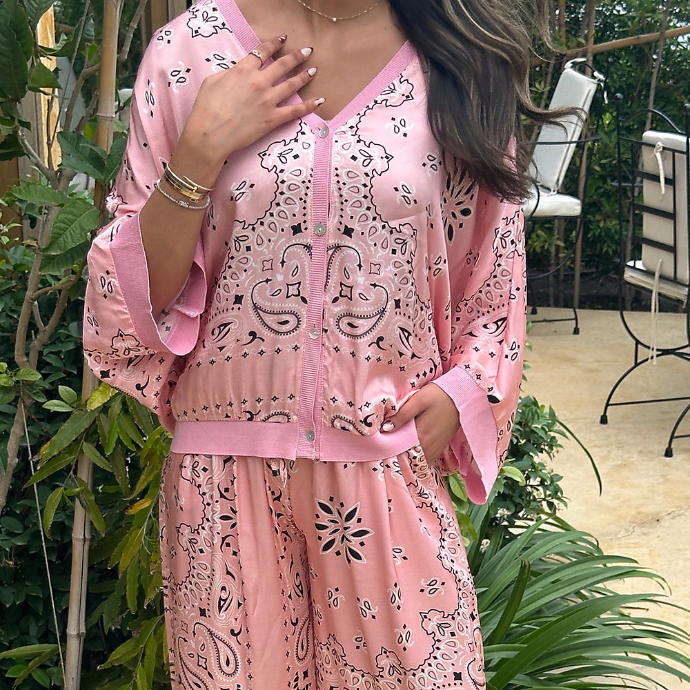 Silk Set Pink ( Free Size )