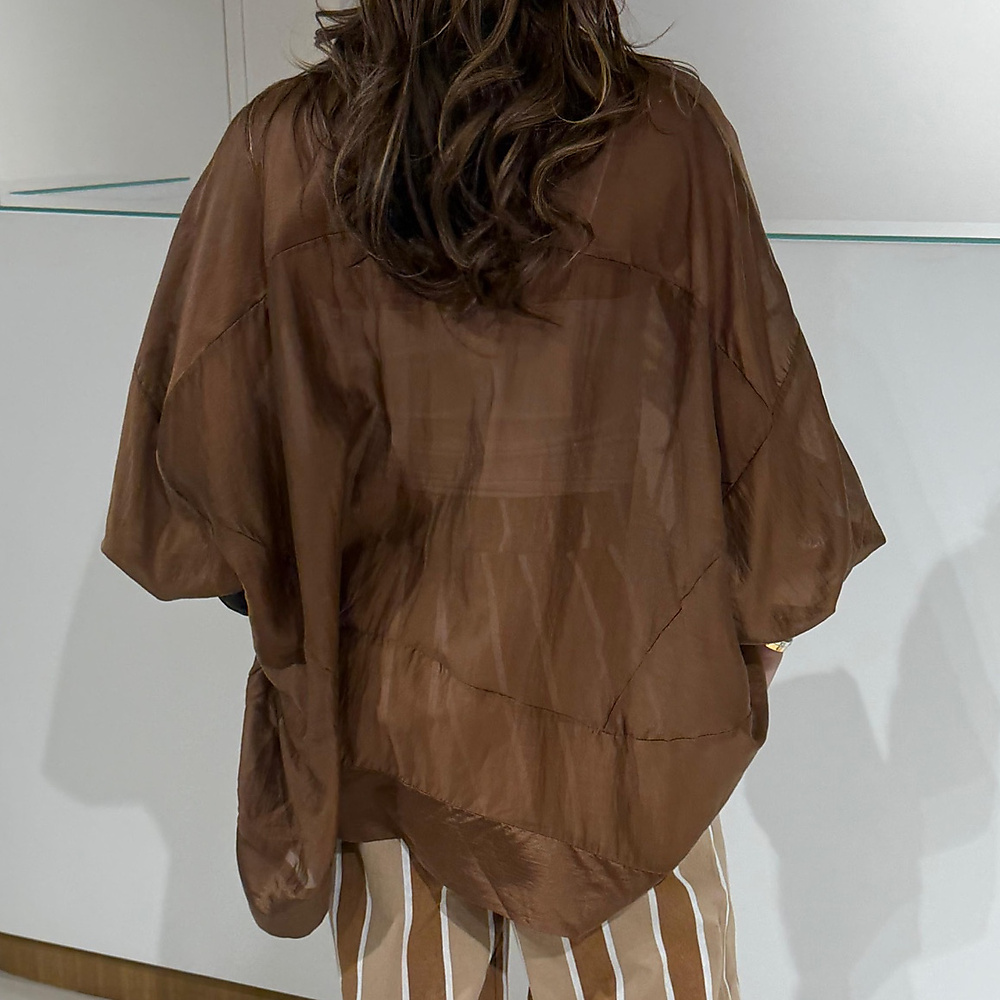 Sheer Cardigan brown