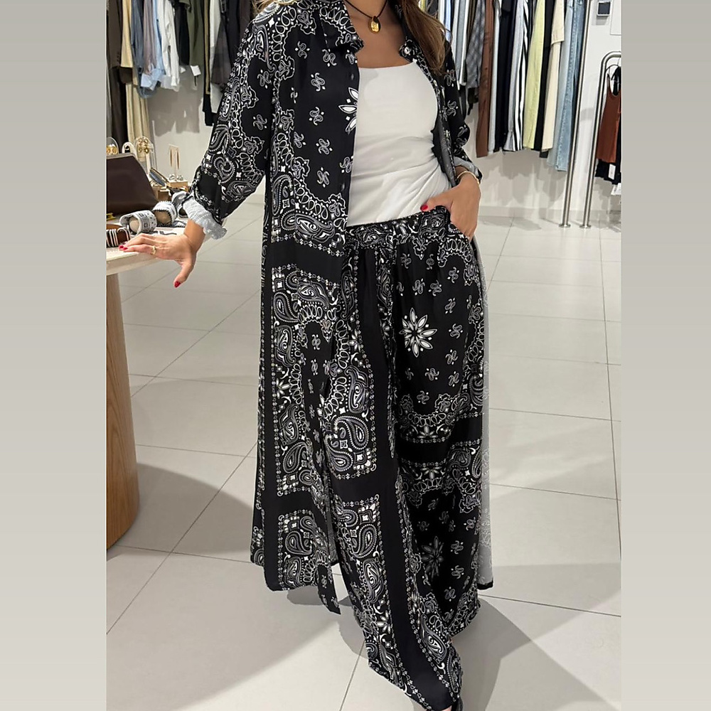 Bandana Silk Set Black ( Free Size )