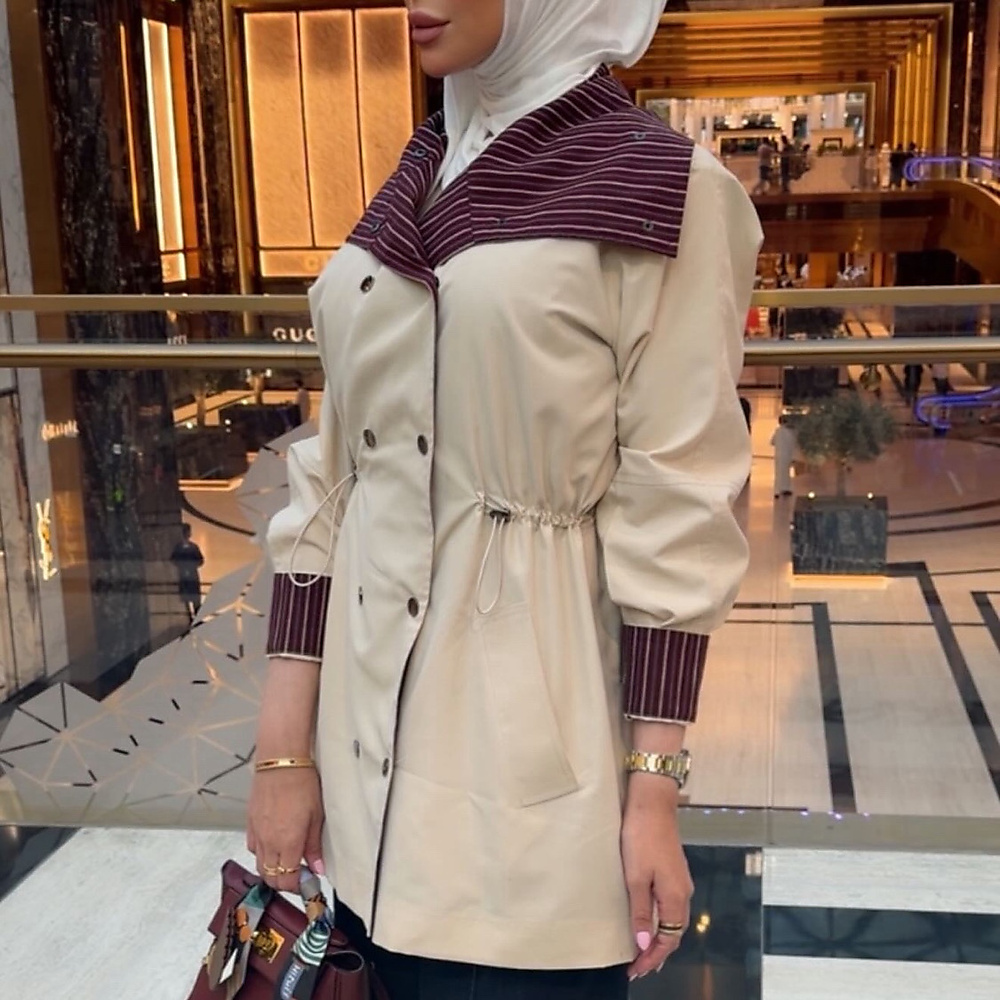 beige trench