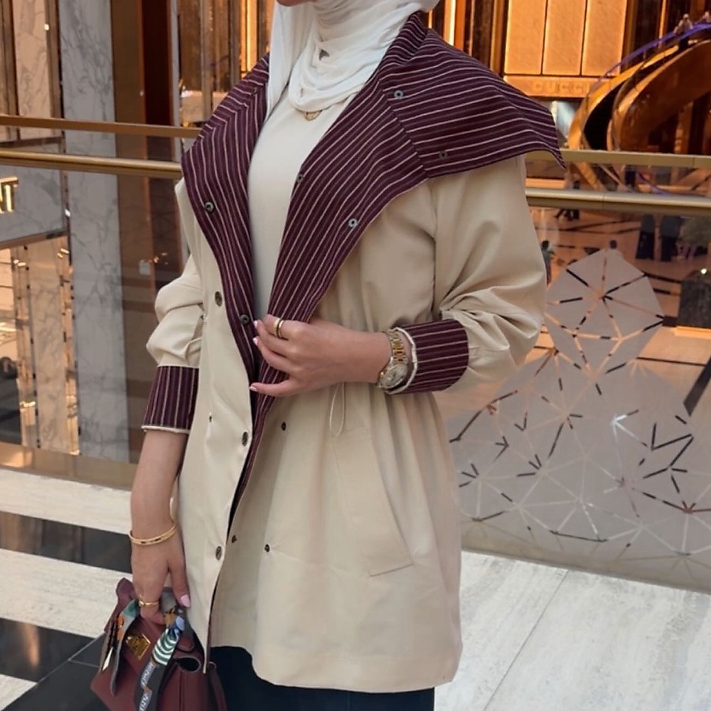 beige trench