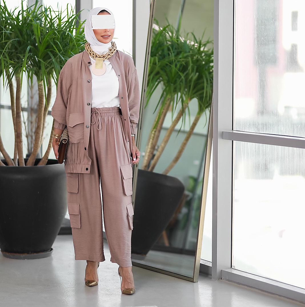 Beige suit