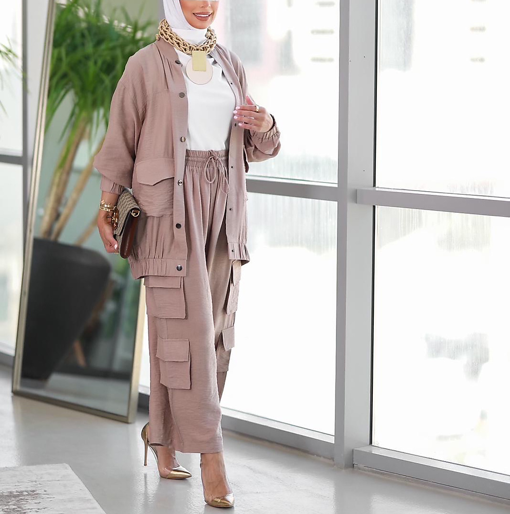 Beige suit