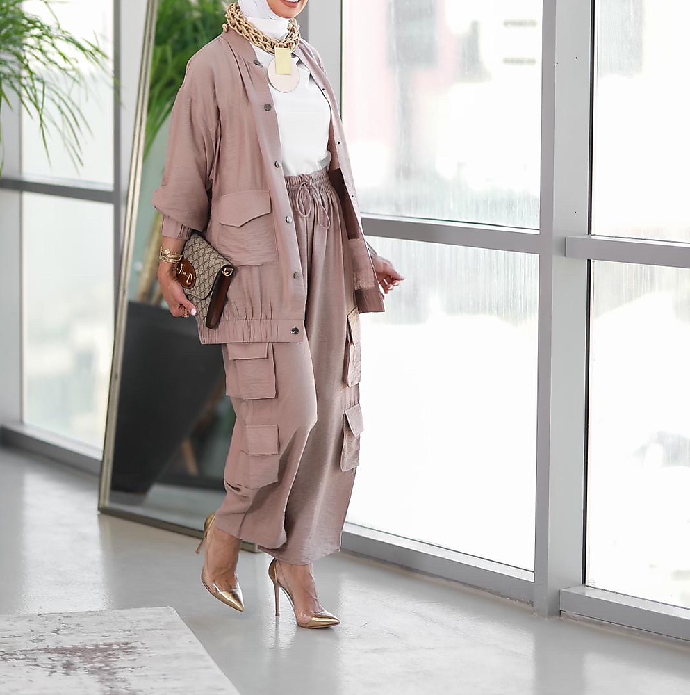 Beige suit