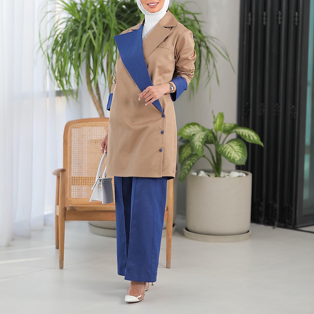 blazer beige suit