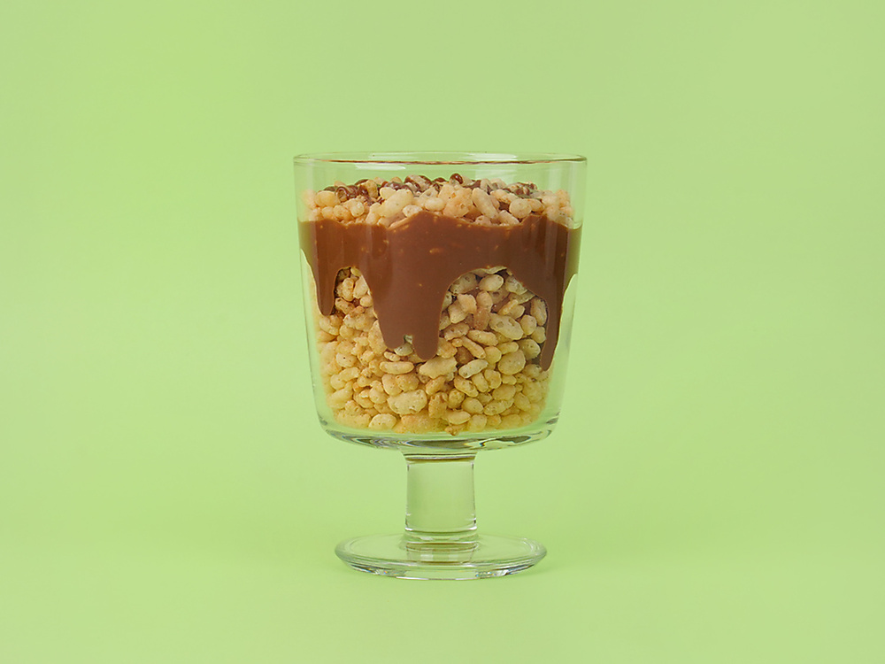 Rice Crispy Cup with Chocolate